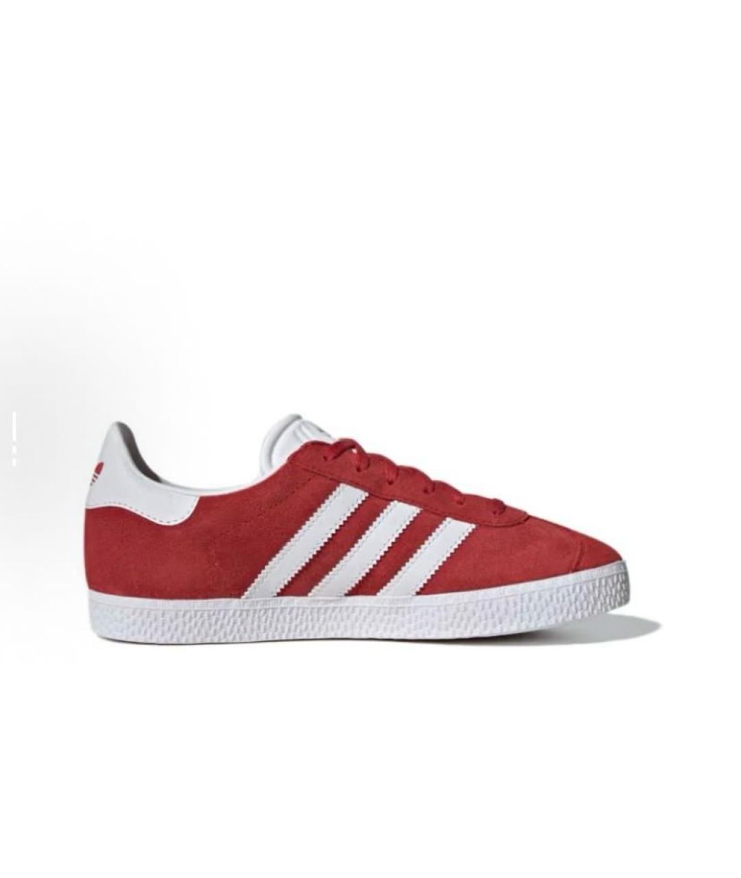 ADIDAS Красные замшевые кроссовки, фото 3