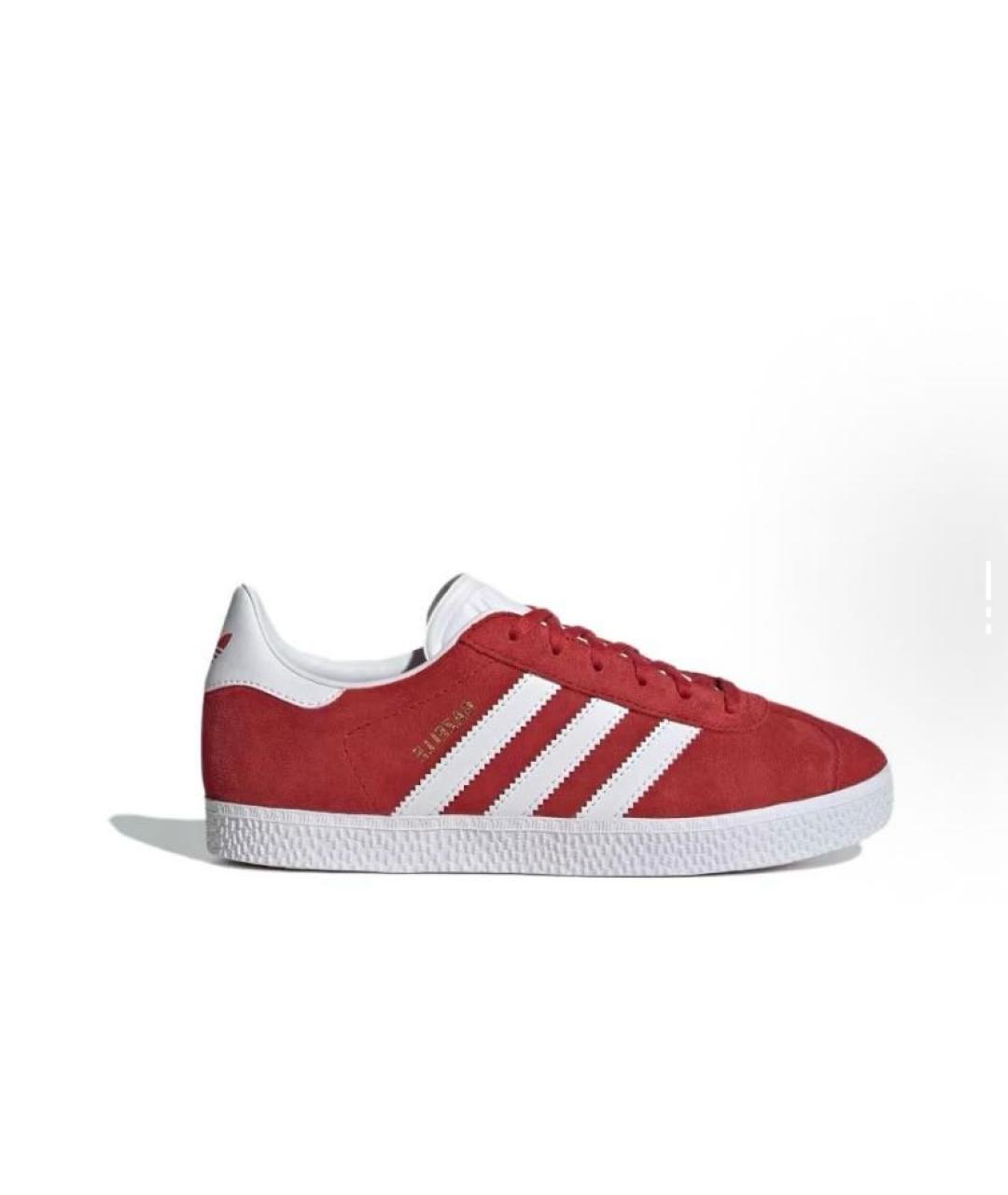 ADIDAS Красные замшевые кроссовки, фото 7