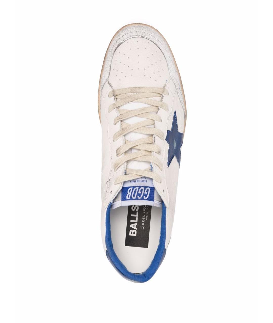 GOLDEN GOOSE DELUXE BRAND Белые кожаные низкие кроссовки / кеды, фото 2