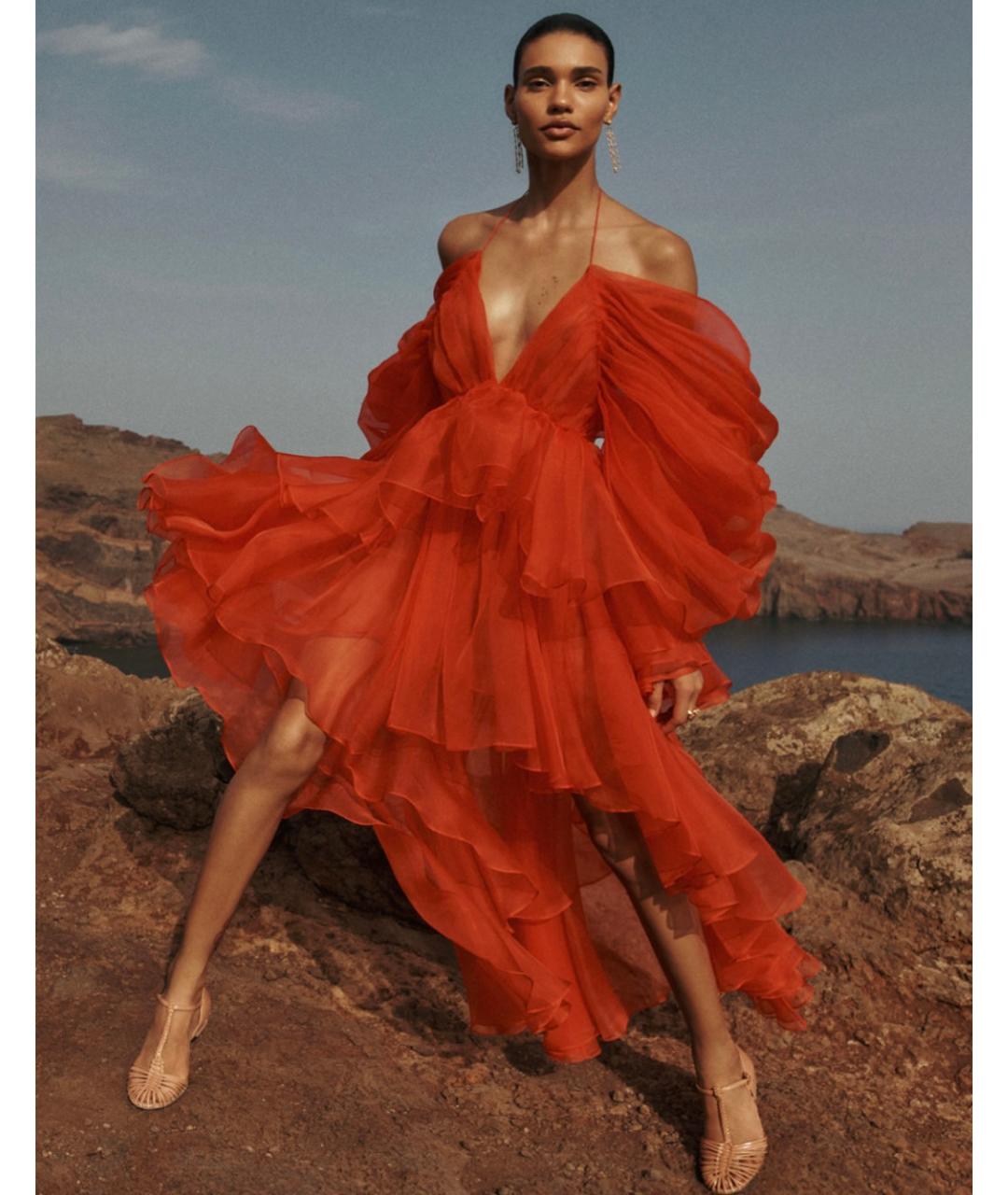 ZIMMERMANN Красное вечернее платье, фото 2