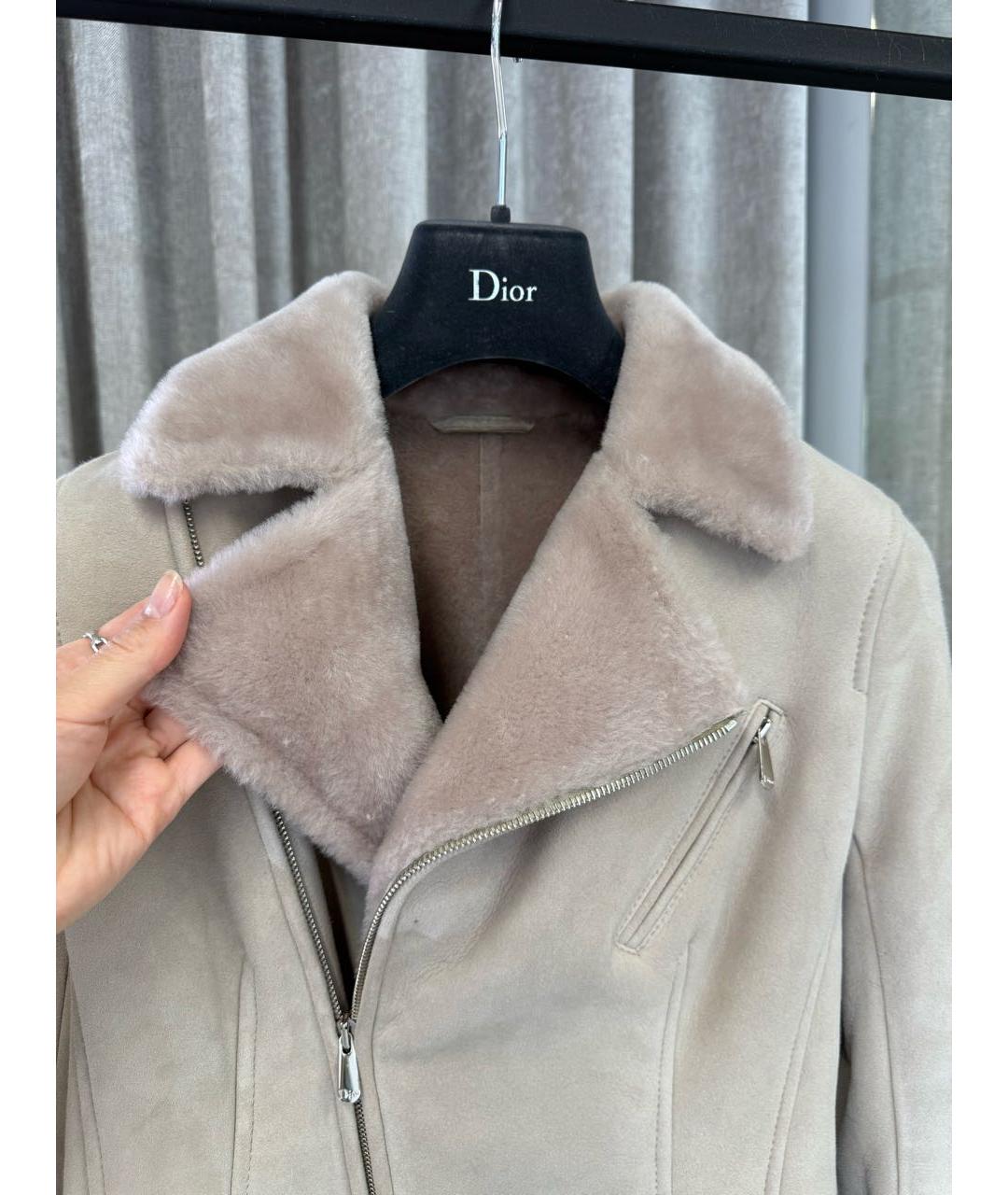 CHRISTIAN DIOR Бежевая дубленка, фото 4