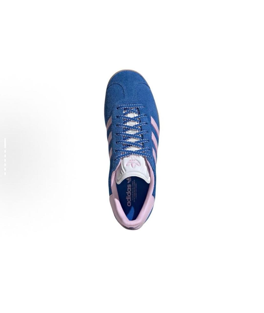 ADIDAS Синие замшевые кроссовки, фото 6