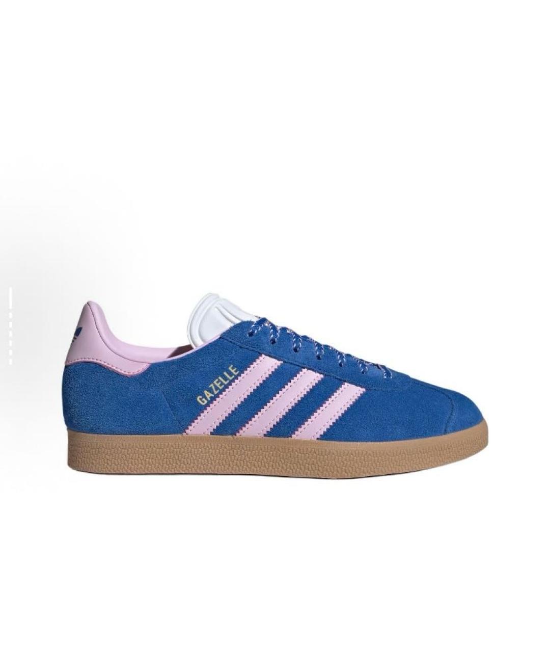 ADIDAS Синие замшевые кроссовки, фото 8