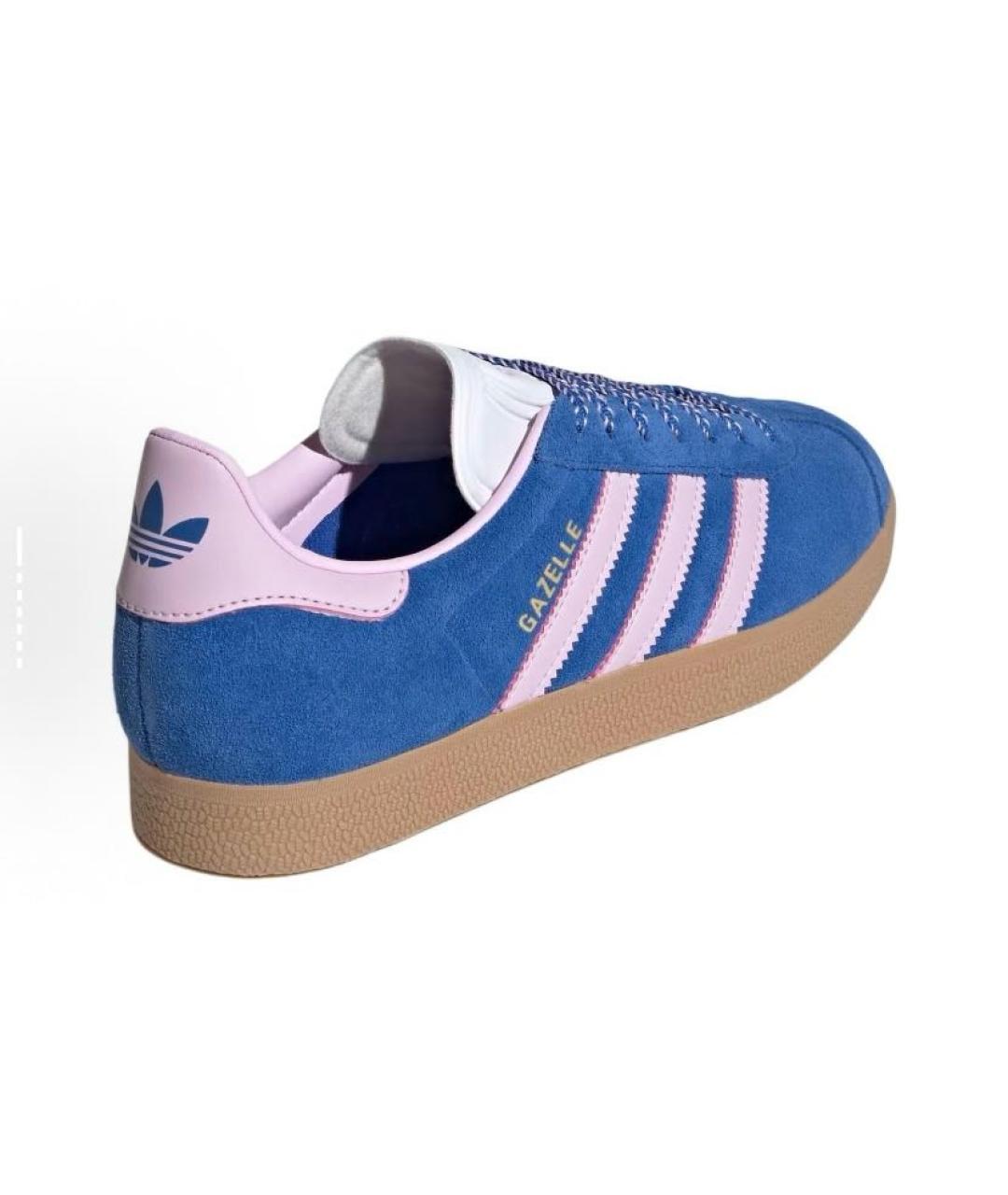 ADIDAS Синие замшевые кроссовки, фото 5