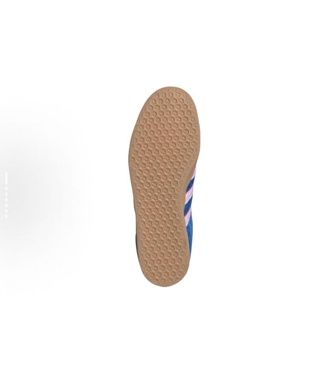 ADIDAS Синие замшевые кроссовки, фото 7