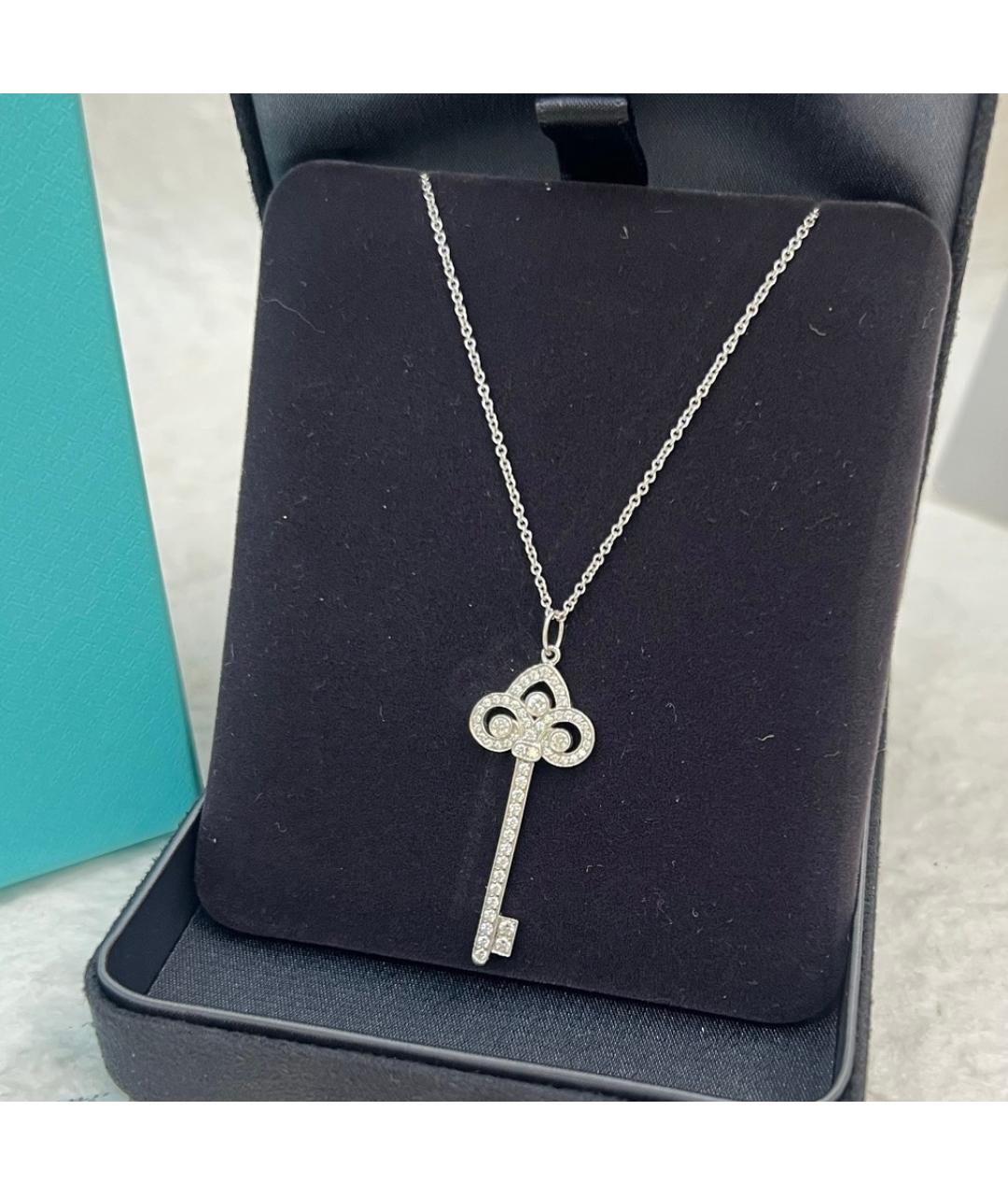 TIFFANY&CO Белое платиновое колье, фото 4