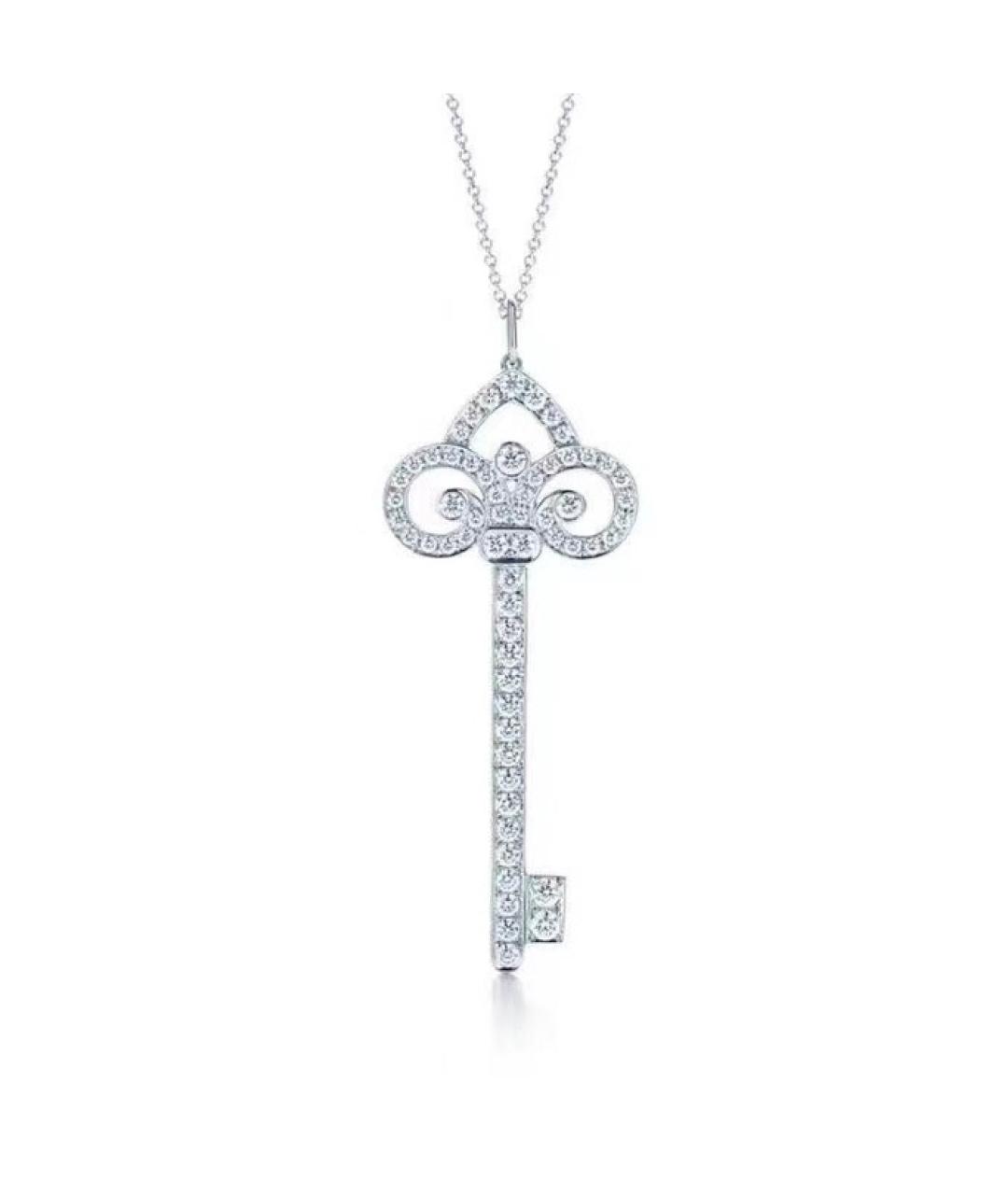 TIFFANY&CO Белое платиновое колье, фото 1