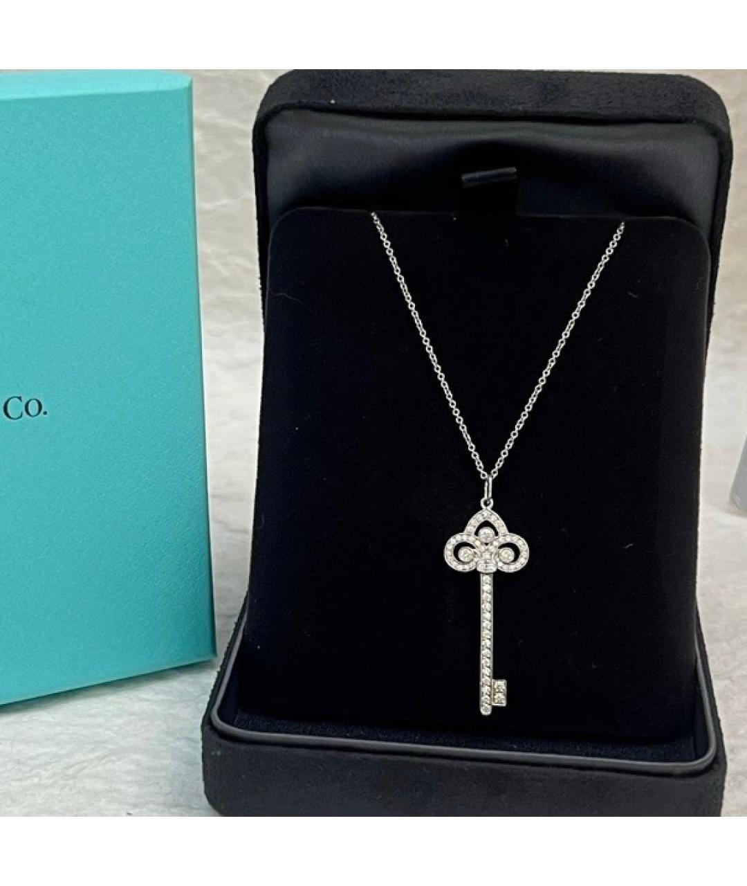 TIFFANY&CO Белое платиновое колье, фото 3