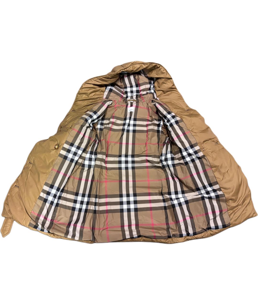 BURBERRY Коричневый пуховик, фото 3