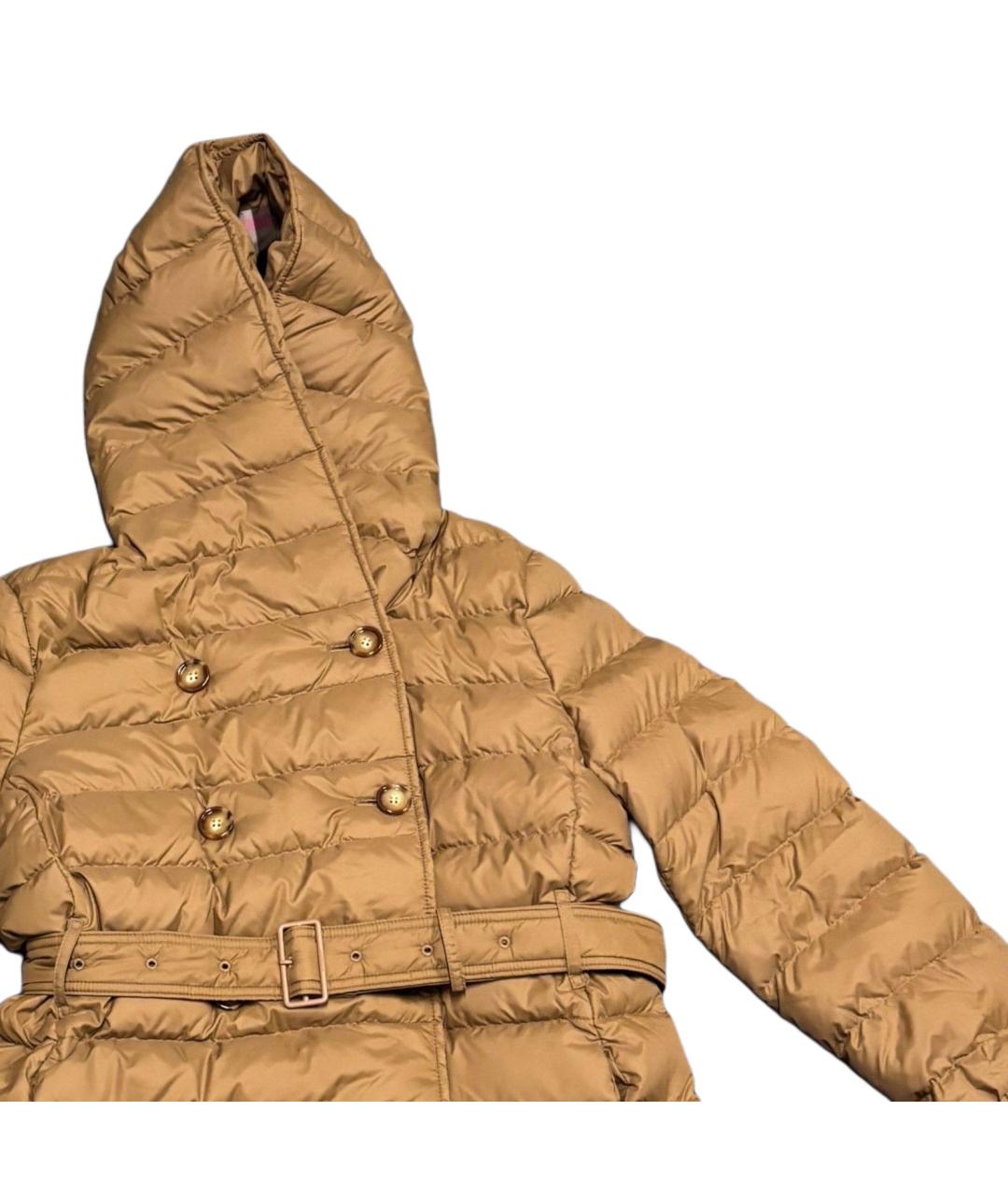 BURBERRY Коричневый пуховик, фото 4