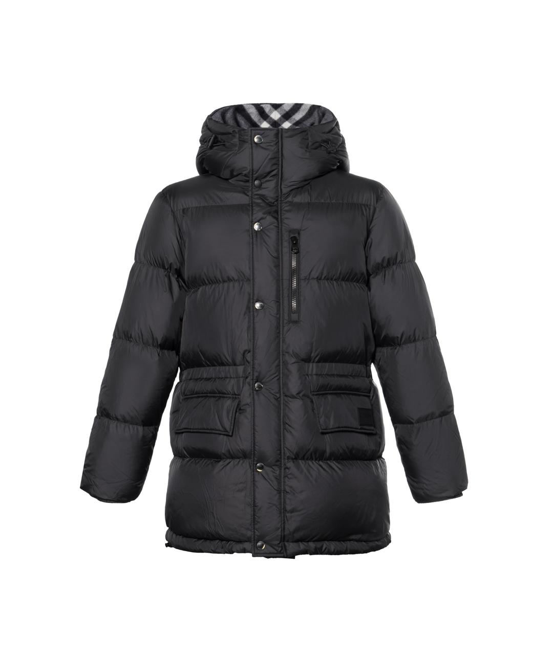 BURBERRY Черный пуховик, фото 1
