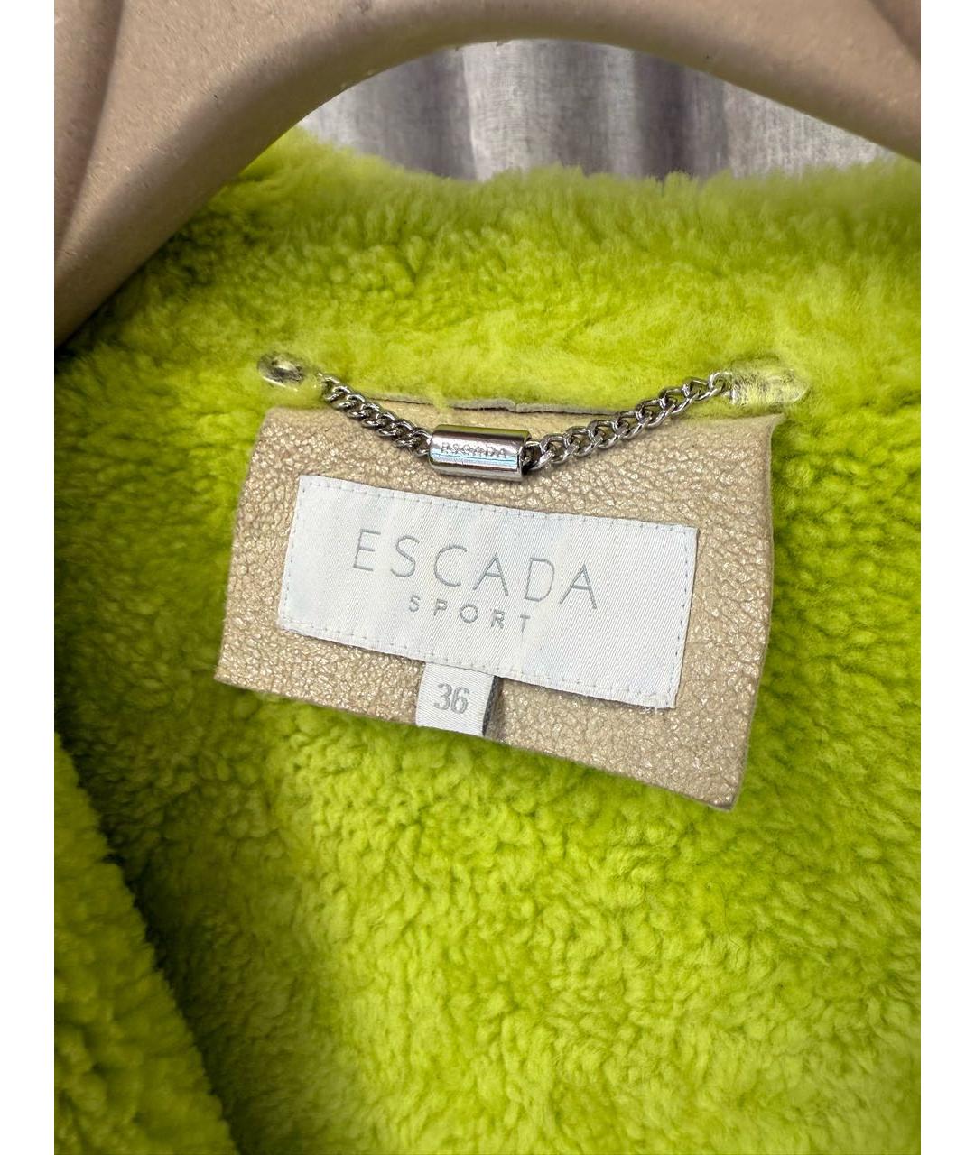 ESCADA Бежевая дубленка, фото 5