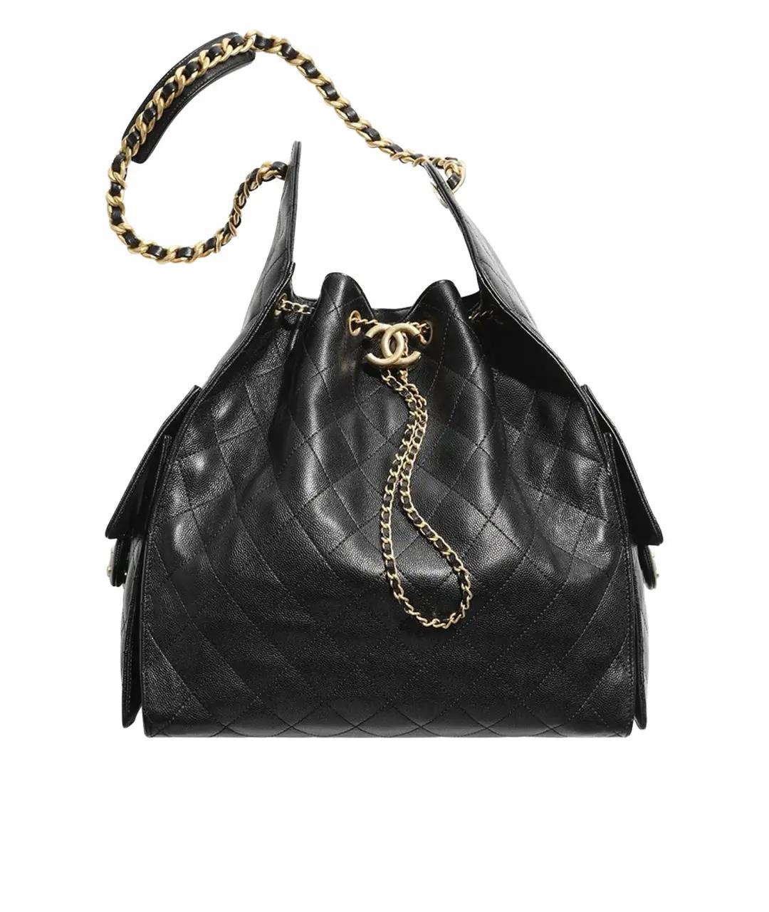 CHANEL Коричневая кожаная сумка через плечо, фото 1