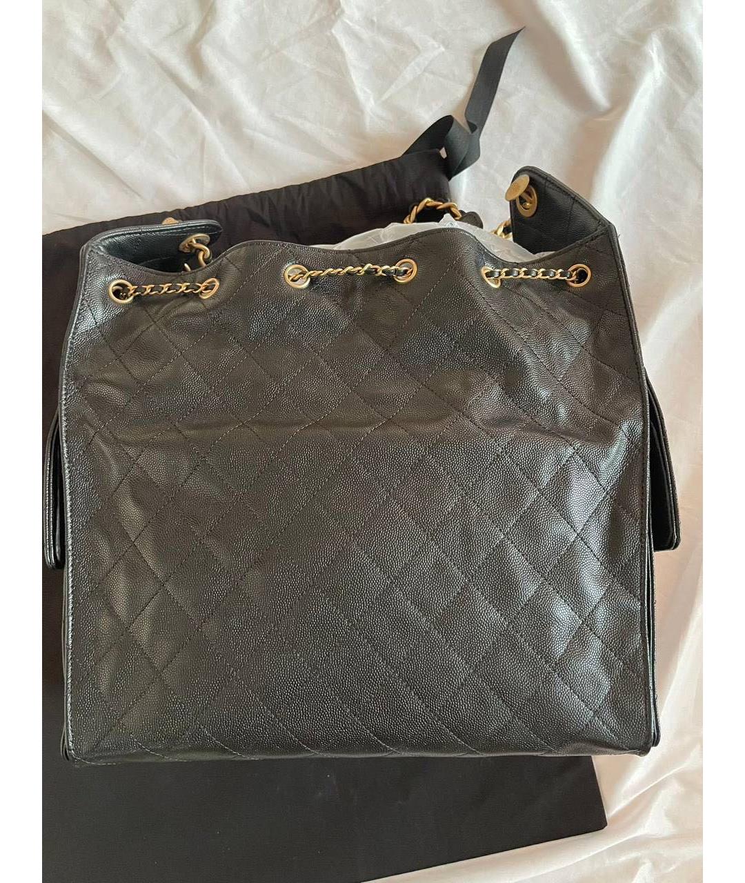 CHANEL Коричневая кожаная сумка через плечо, фото 5