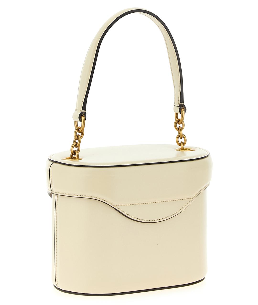 VALENTINO Бежевая кожаная сумка через плечо, фото 2