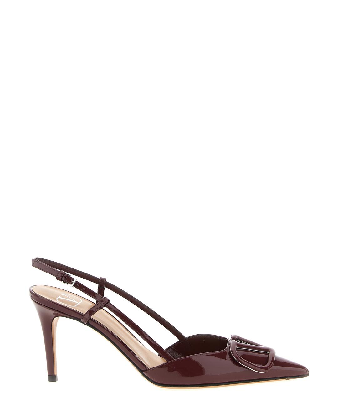 VALENTINO Бордовые туфли из лакированной кожи, фото 1