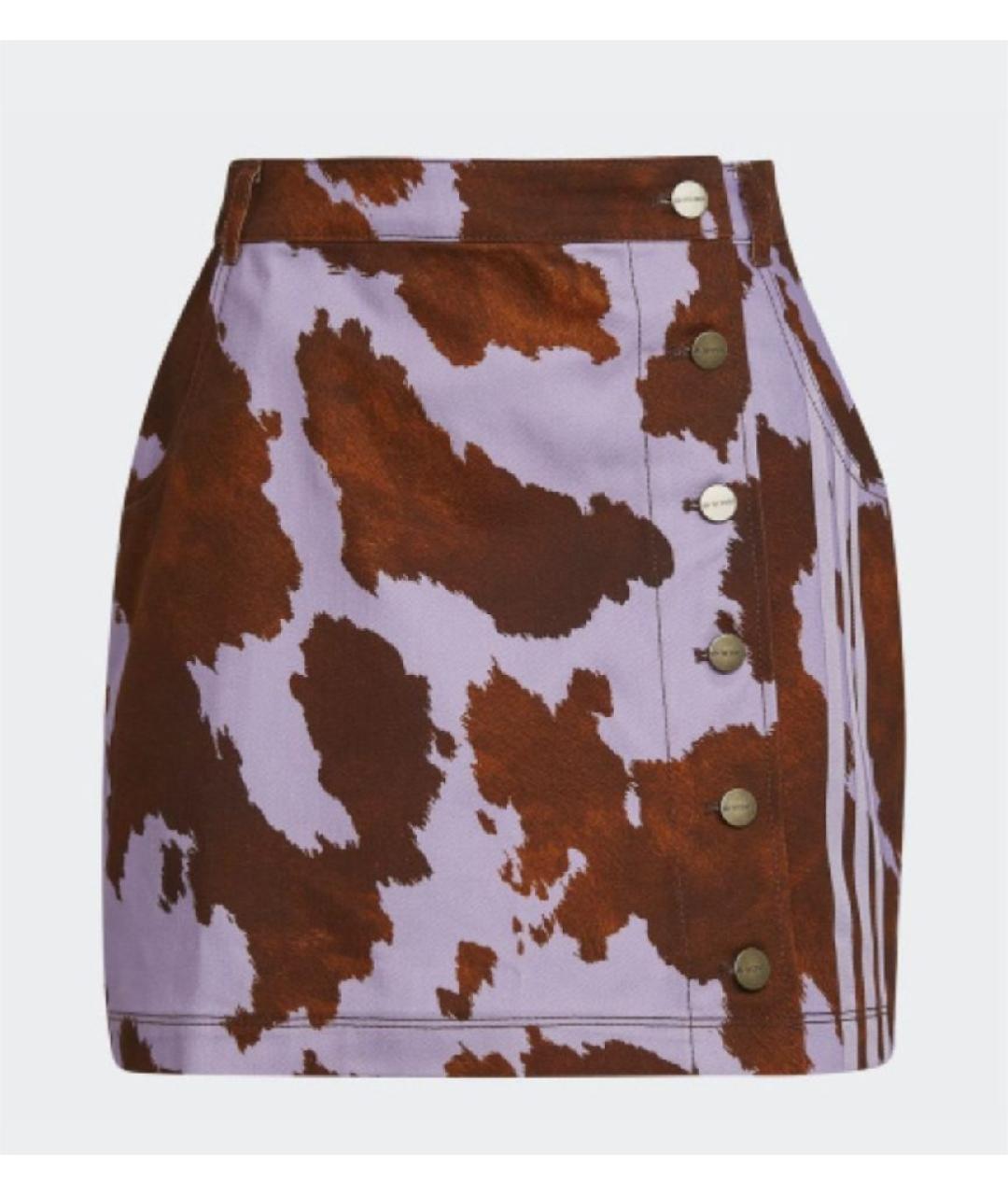 ADIDAS Мульти хлопковая юбка мини, фото 7