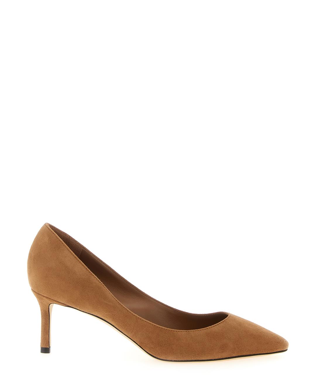 JIMMY CHOO Коричневые замшевые туфли, фото 1