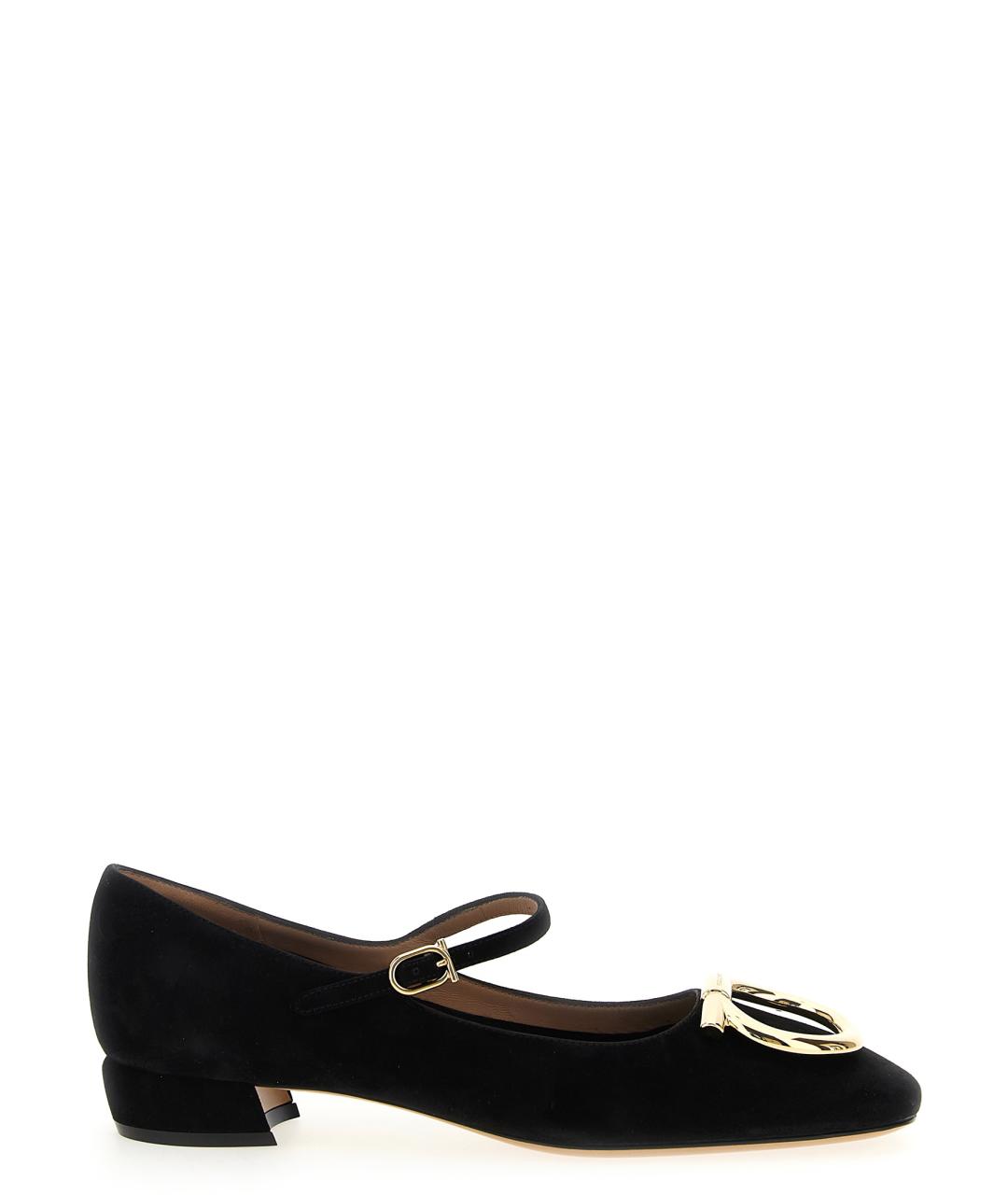 FERRAGAMO Черные замшевые туфли, фото 1