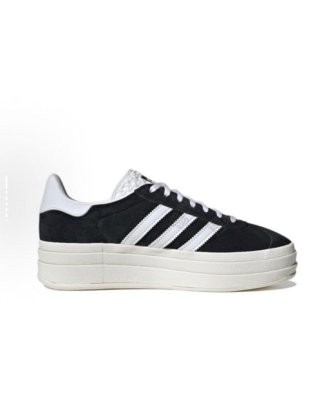 ADIDAS Черные замшевые кроссовки, фото 3