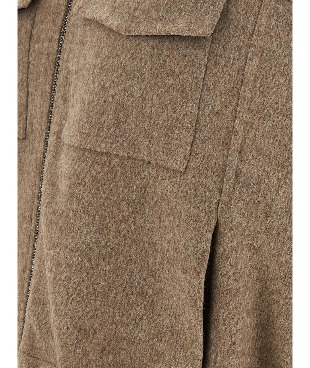 BRUNELLO CUCINELLI Бежевая шерстяная жилетка, фото 4