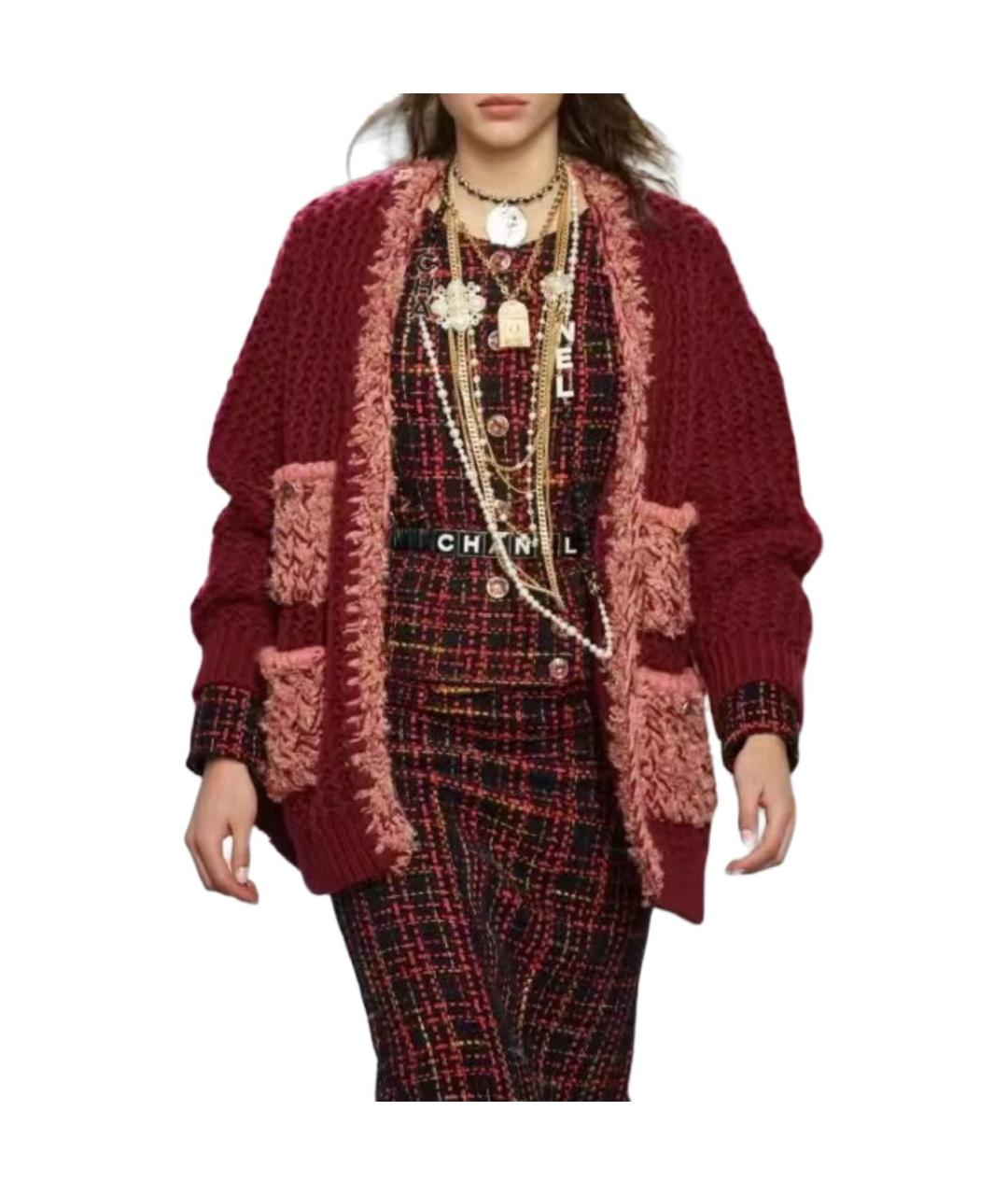 CHANEL Красный кашемировый джемпер / свитер, фото 3