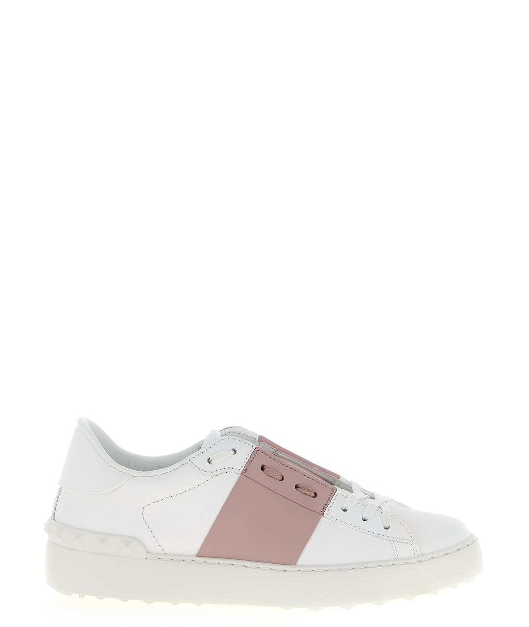 VALENTINO Розовые кожаные кеды, фото 1