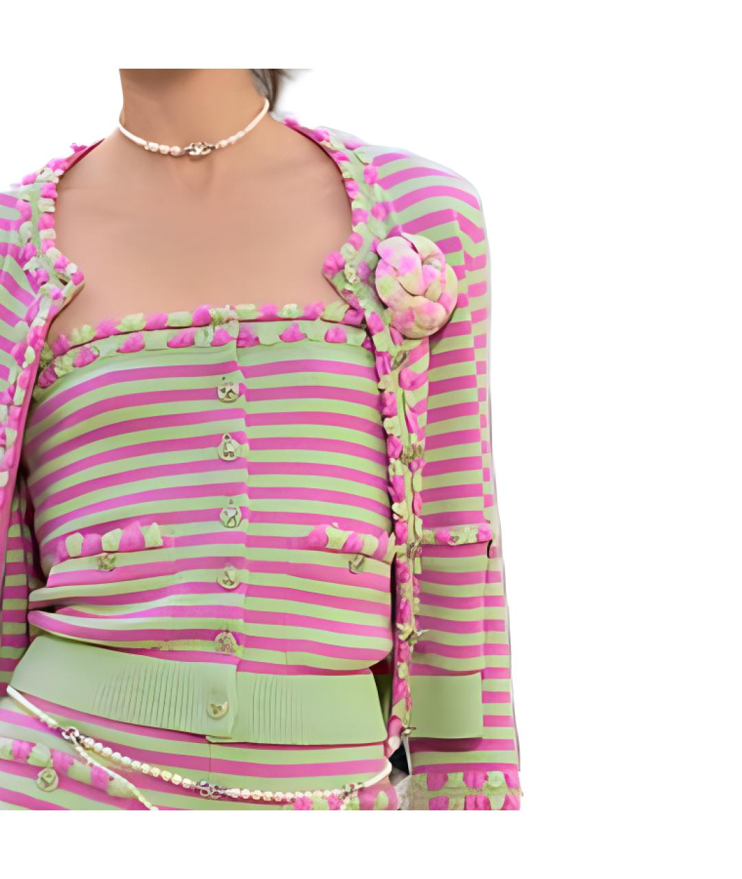 CHANEL Розовый кашемировый кардиган, фото 3