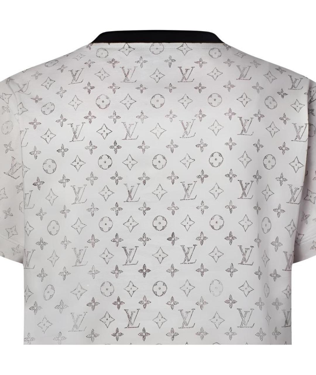 LOUIS VUITTON Белая хлопковая футболка, фото 5