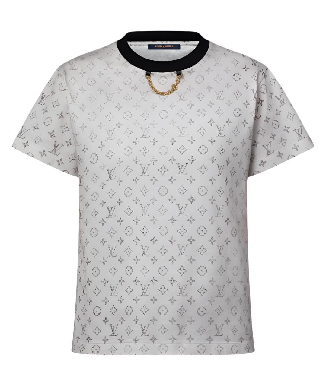 LOUIS VUITTON Белая хлопковая футболка, фото 1