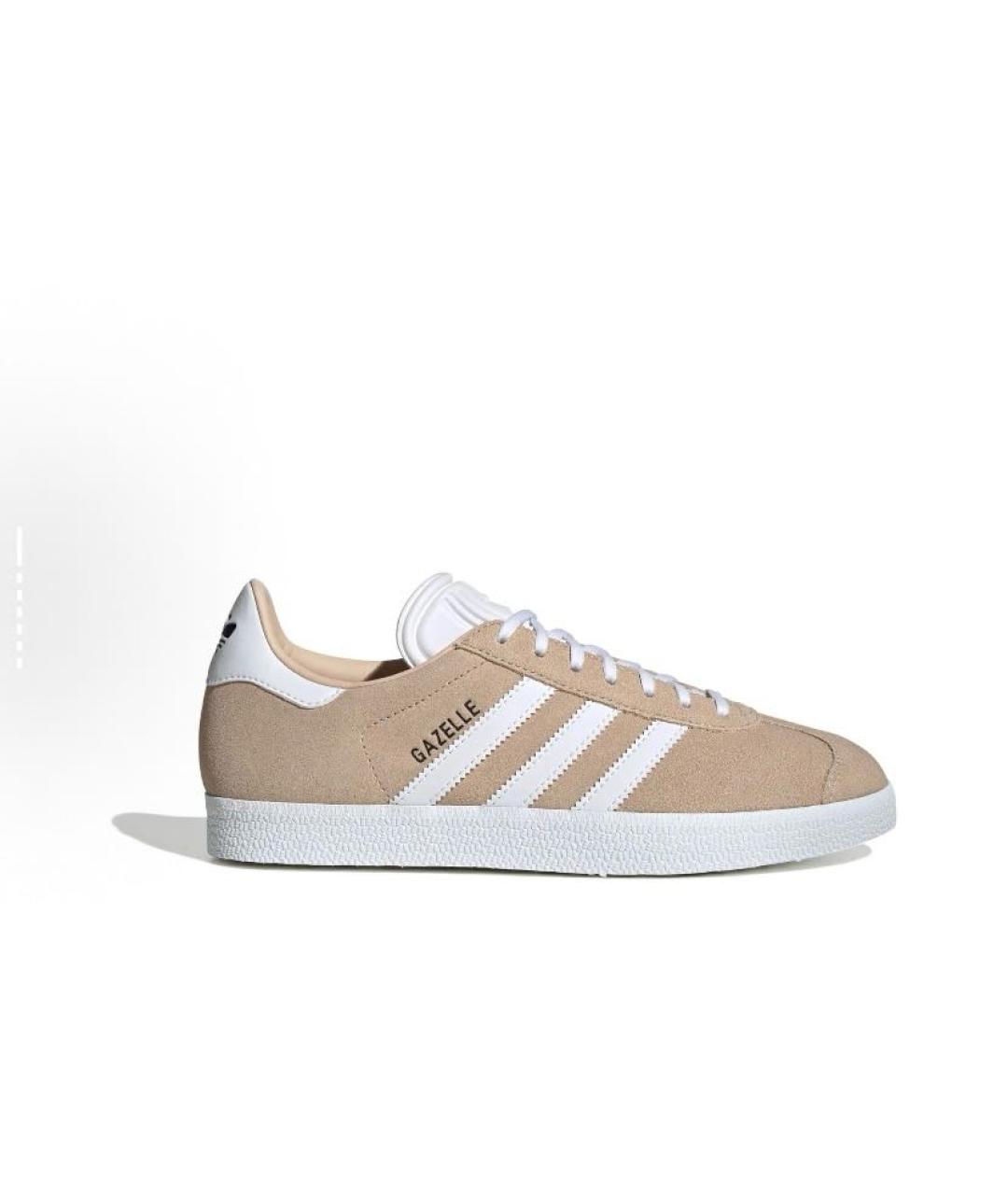 ADIDAS Бежевые замшевые кроссовки, фото 5