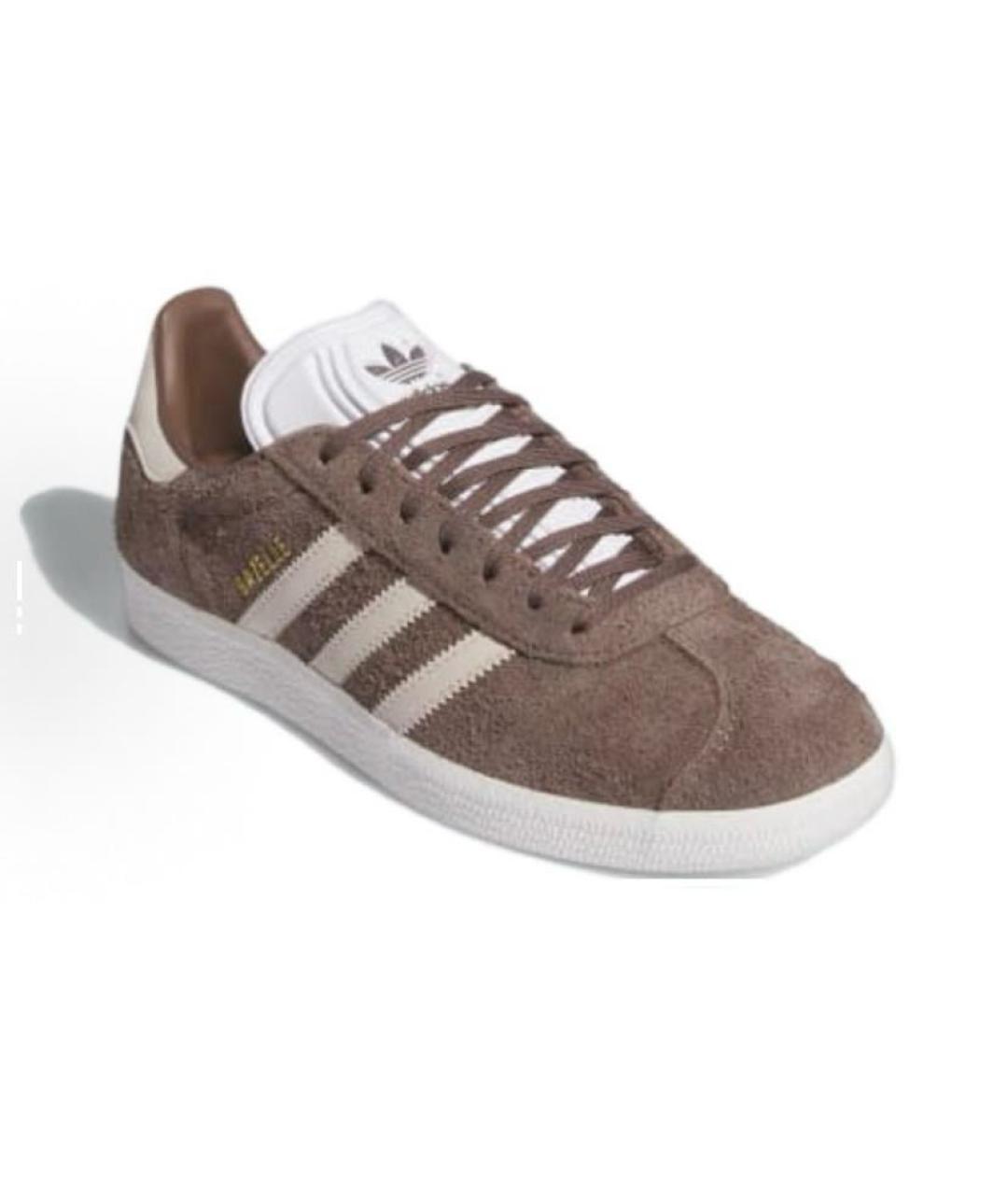 ADIDAS Коричневые замшевые кроссовки, фото 4