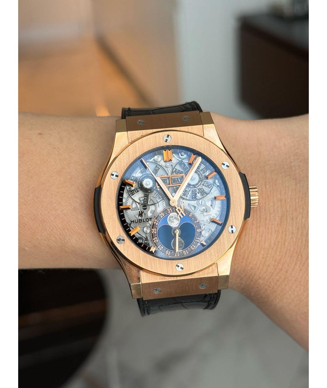 HUBLOT Золотые часы из розового золота, фото 6