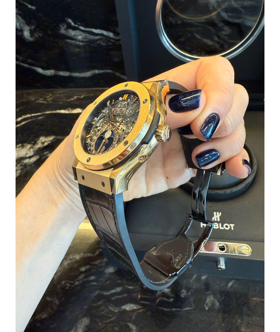 HUBLOT Золотые часы из розового золота, фото 8