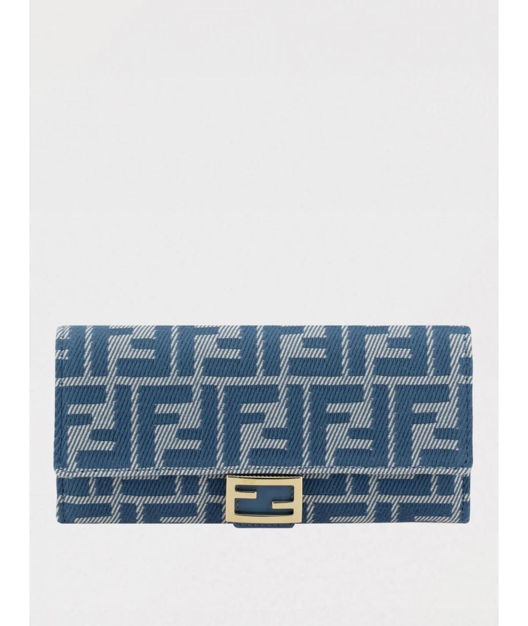 FENDI Синий кошелек, фото 4