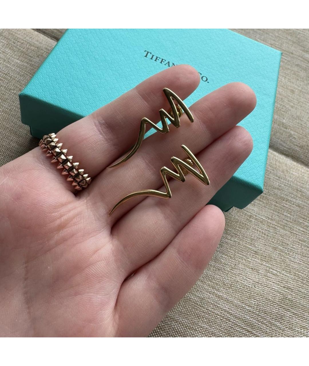 TIFFANY&CO Золотые серьги из желтого золота, фото 4