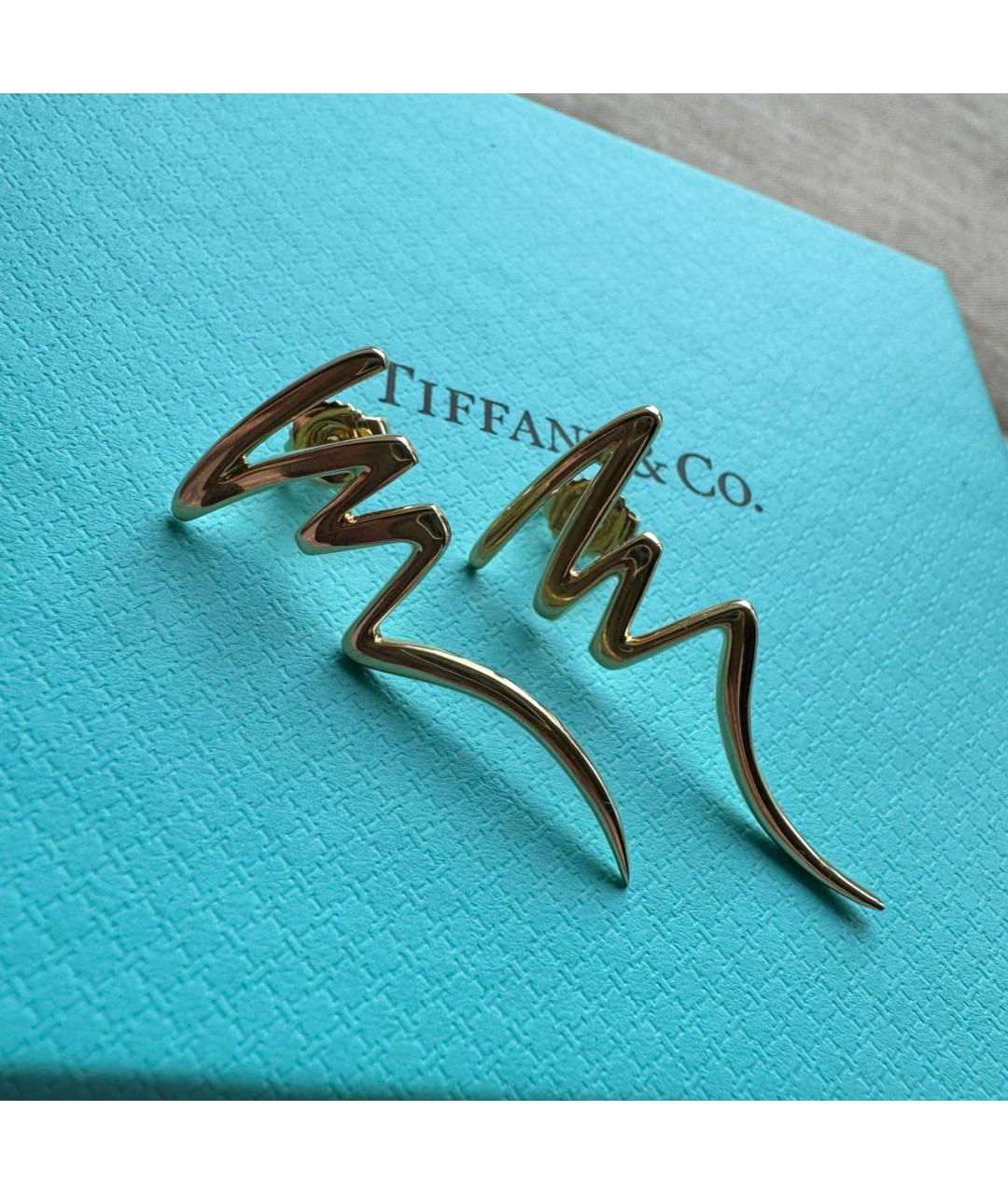 TIFFANY&CO Золотые серьги из желтого золота, фото 7