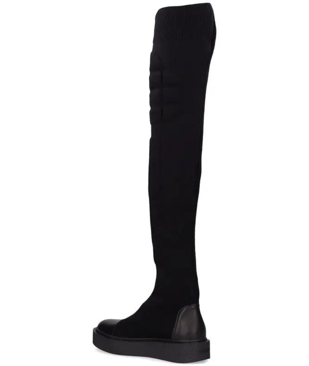 MAX MARA Черные ботфорты, фото 3