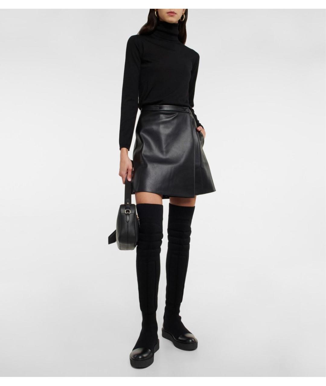MAX MARA Черные ботфорты, фото 5