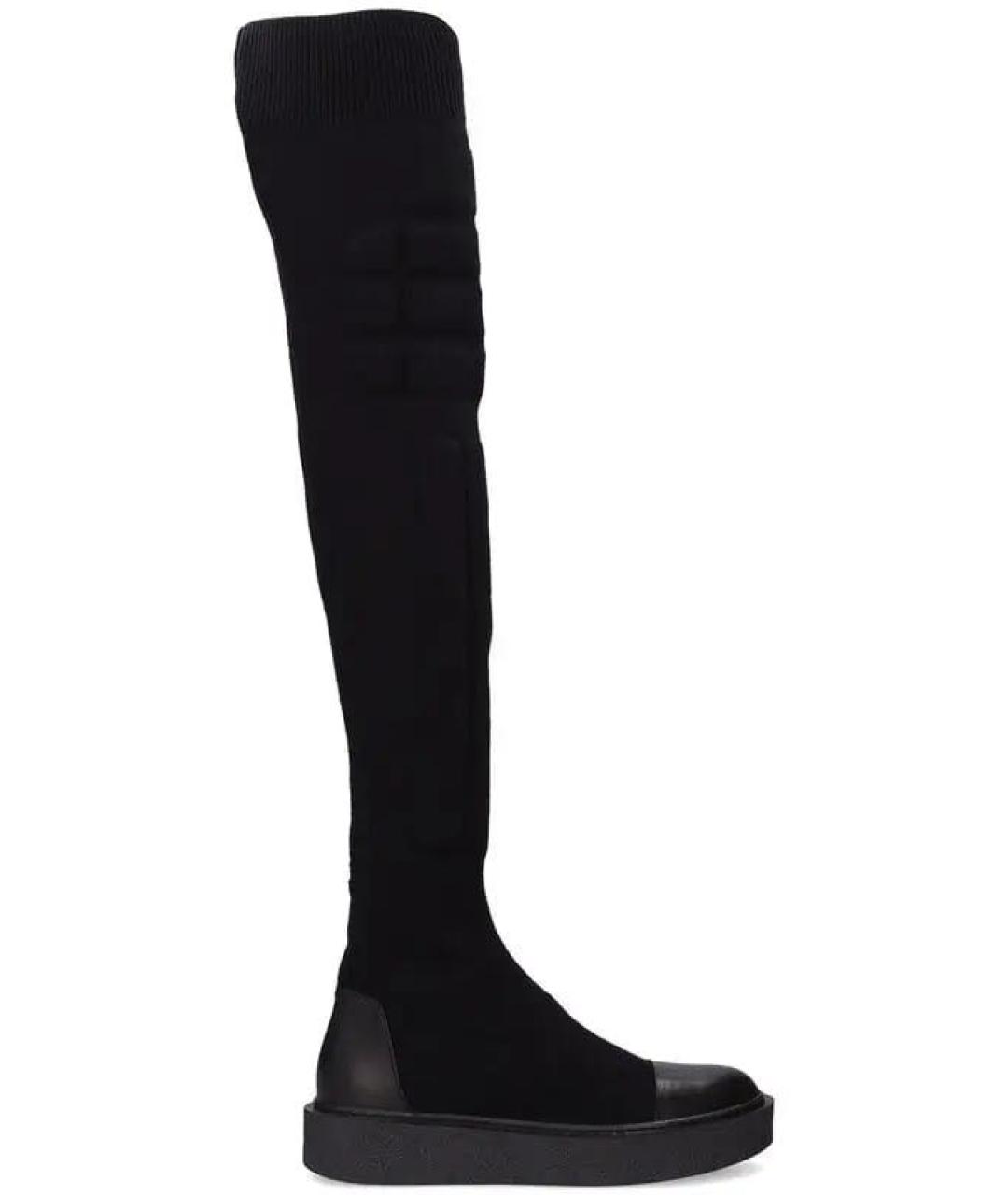 MAX MARA Черные ботфорты, фото 1