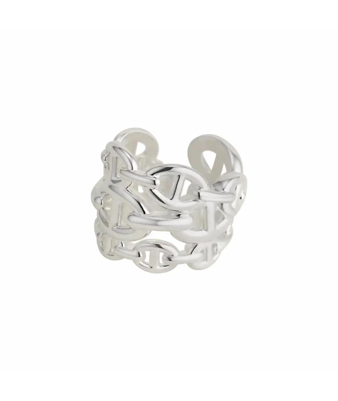 HERMES Серебряное кольцо, фото 1