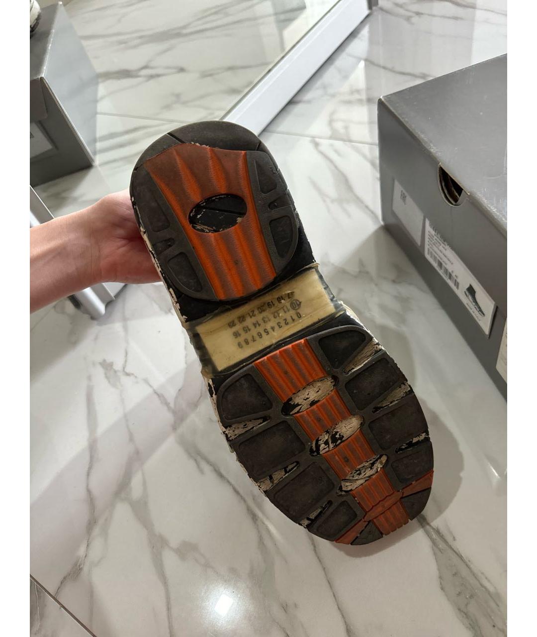 MAISON MARGIELA Текстильные низкие кроссовки / кеды, фото 6