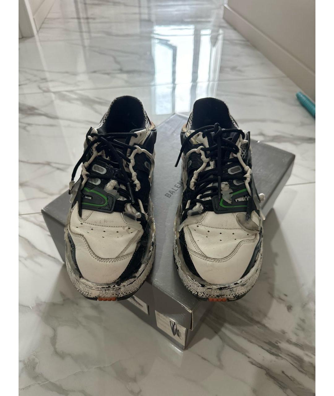 MAISON MARGIELA Текстильные низкие кроссовки / кеды, фото 2