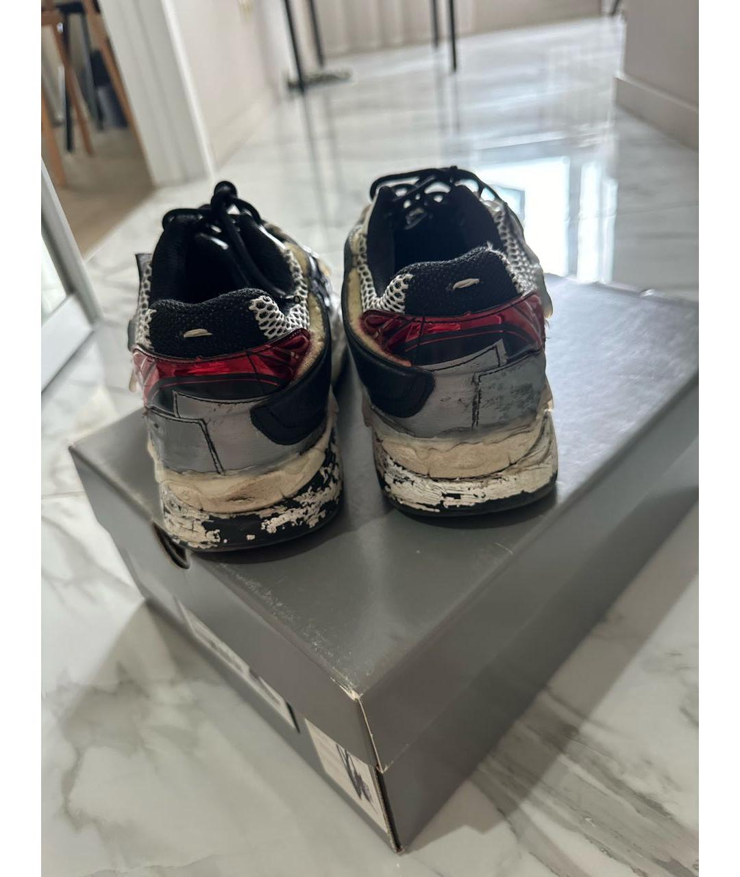 MAISON MARGIELA Текстильные низкие кроссовки / кеды, фото 4