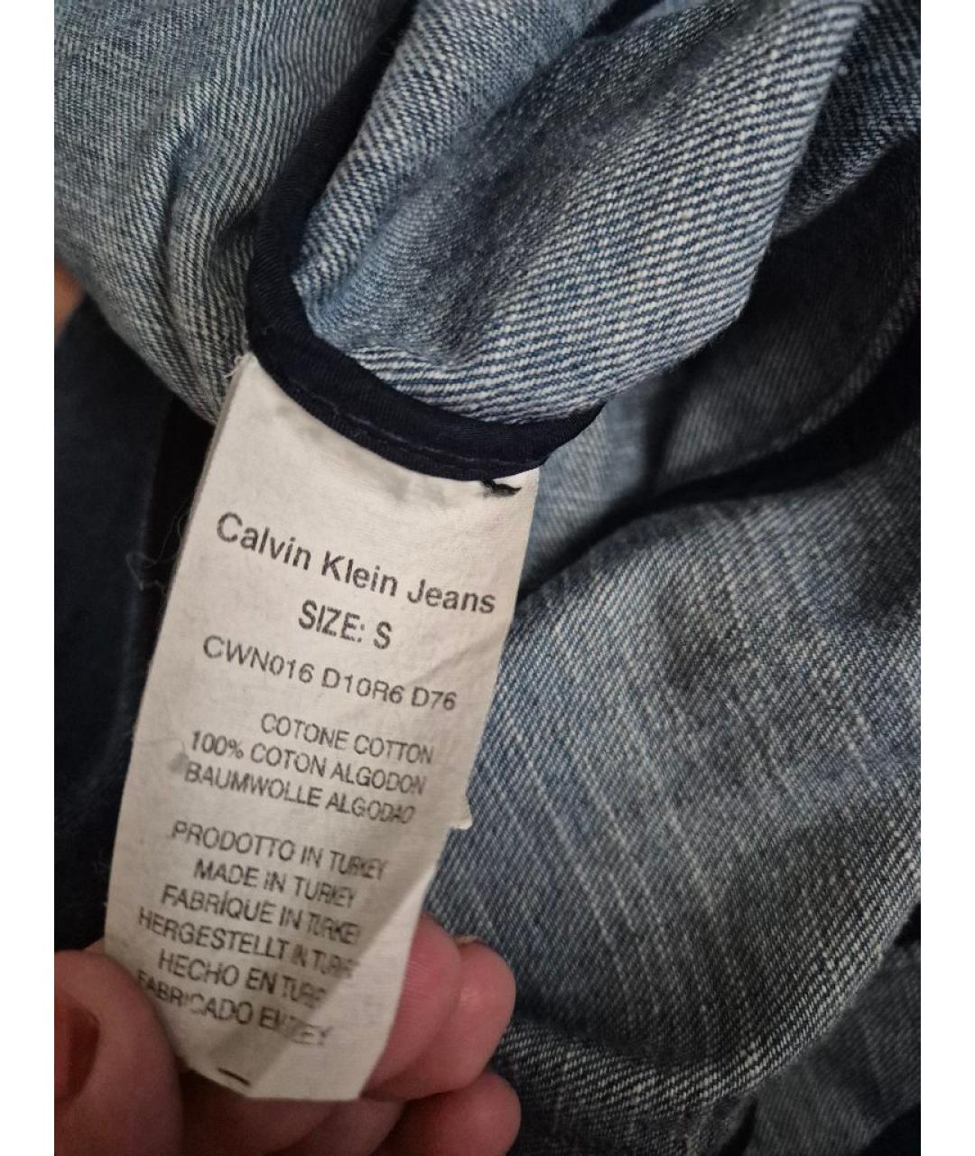 CALVIN KLEIN JEANS Синий деним жакет/пиджак, фото 5