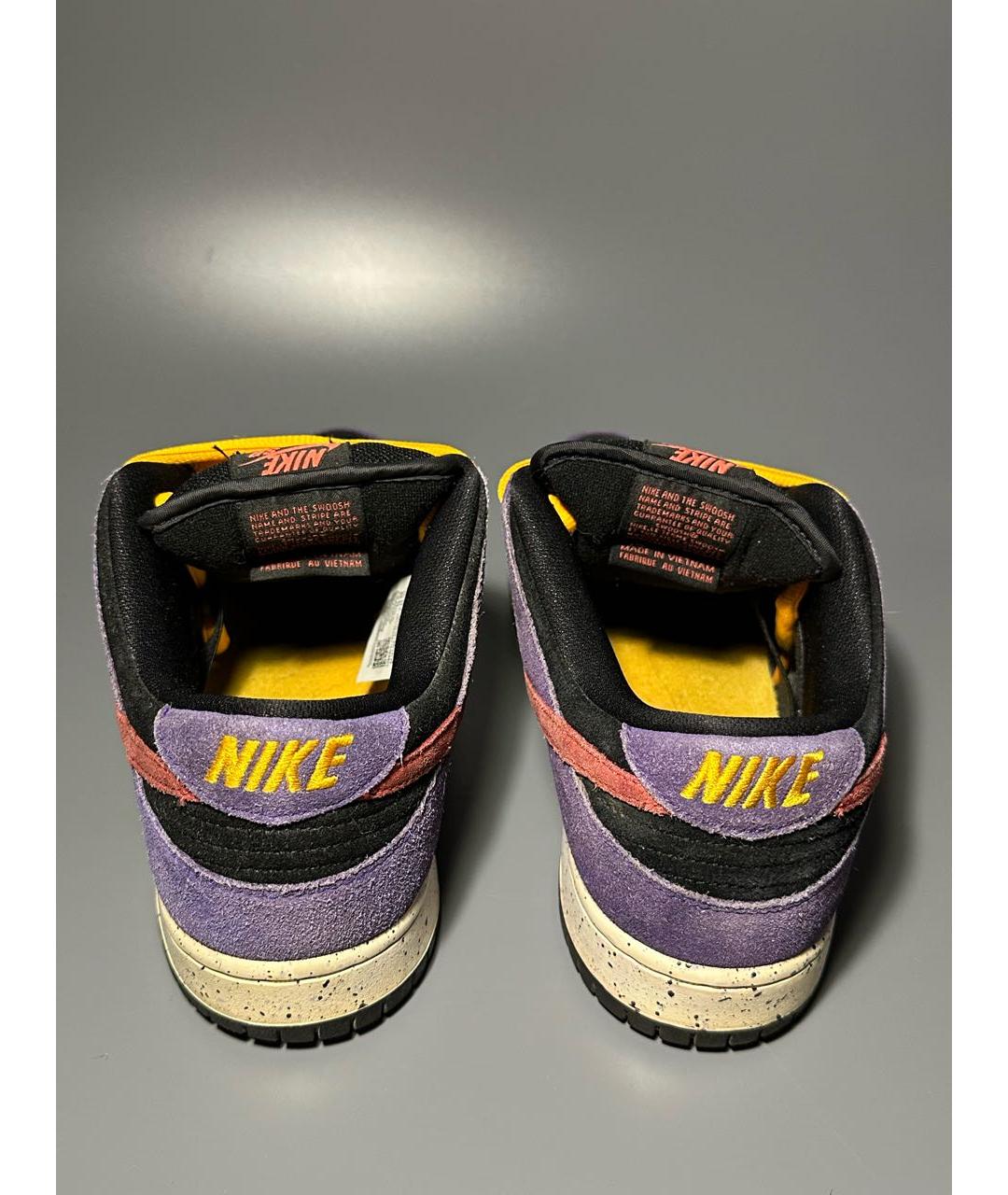 NIKE Фиолетовые замшевые низкие кроссовки / кеды, фото 4