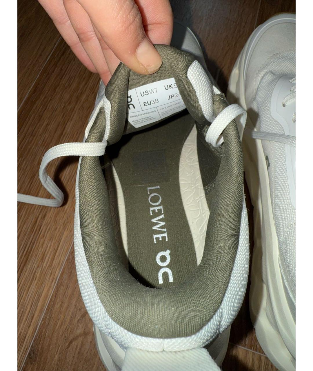 LOEWE Белые кроссовки, фото 3
