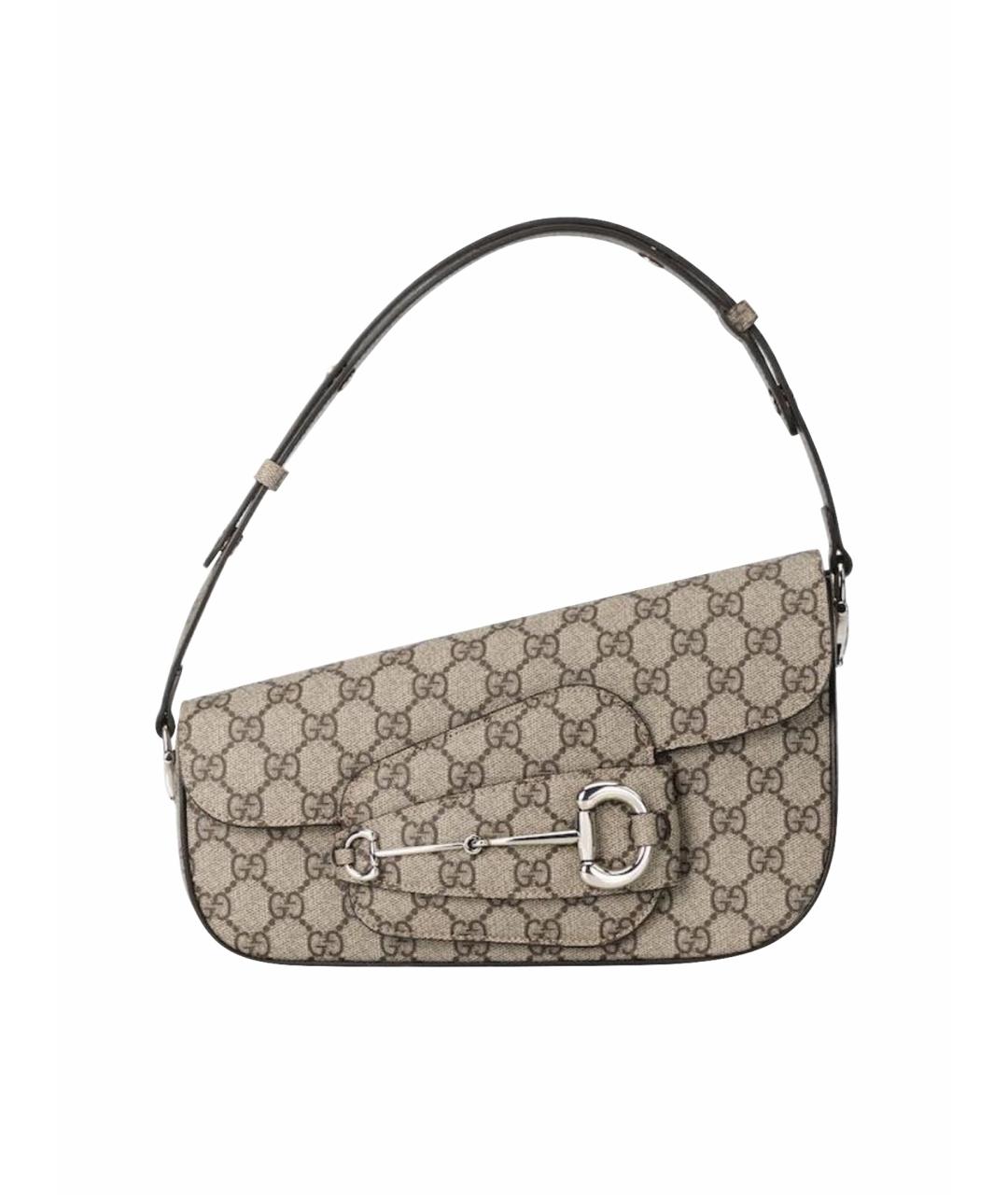 GUCCI Коричневая сумка с короткими ручками, фото 1