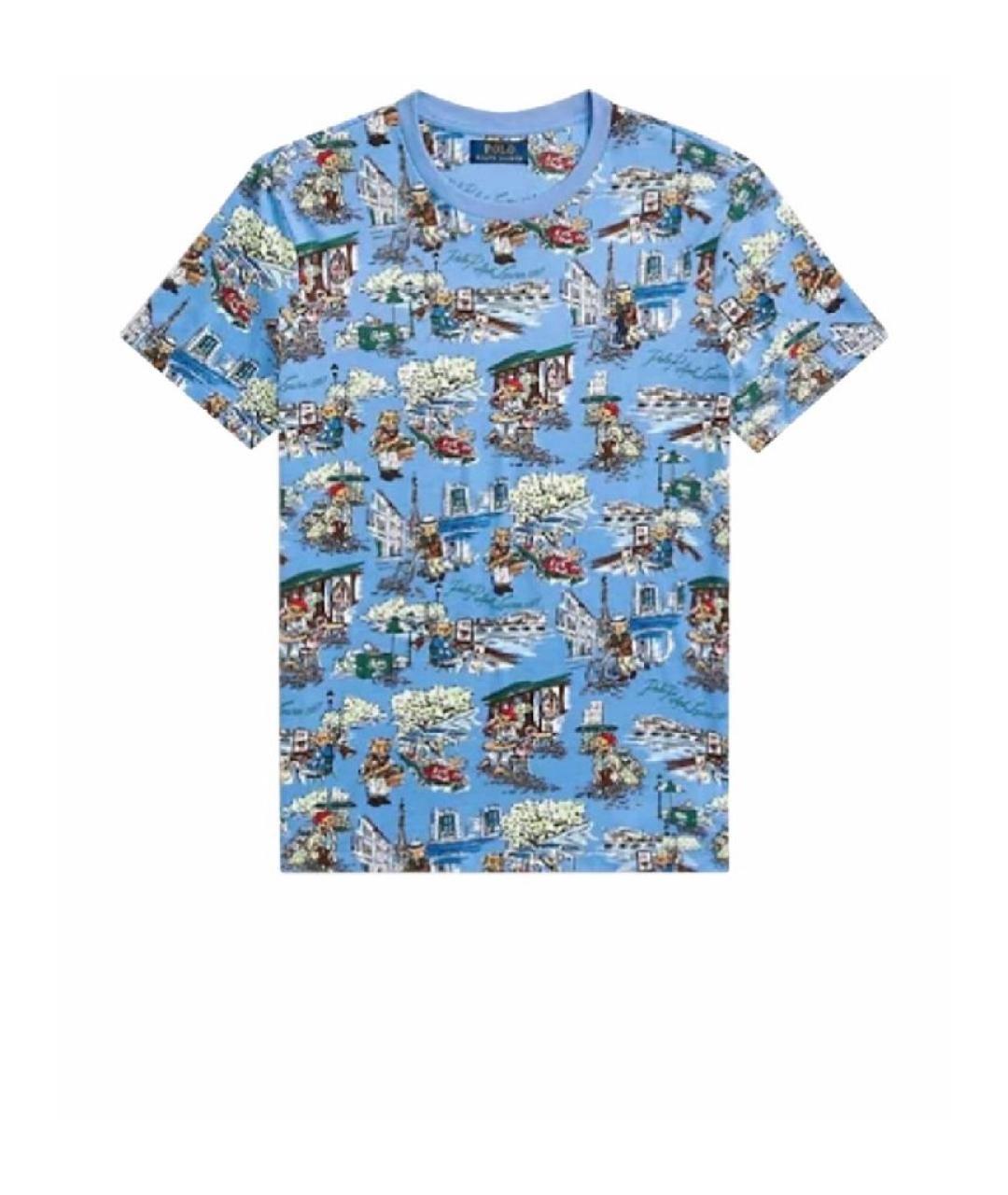 RALPH LAUREN KIDS Мульти хлопковая детская футболка, фото 2