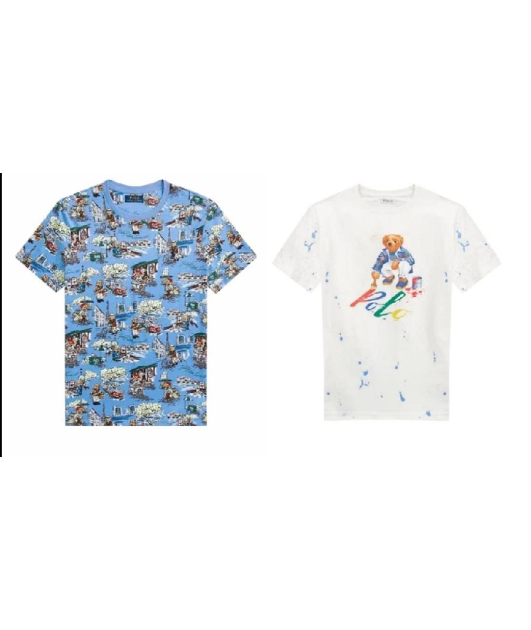 RALPH LAUREN KIDS Мульти хлопковая детская футболка, фото 9